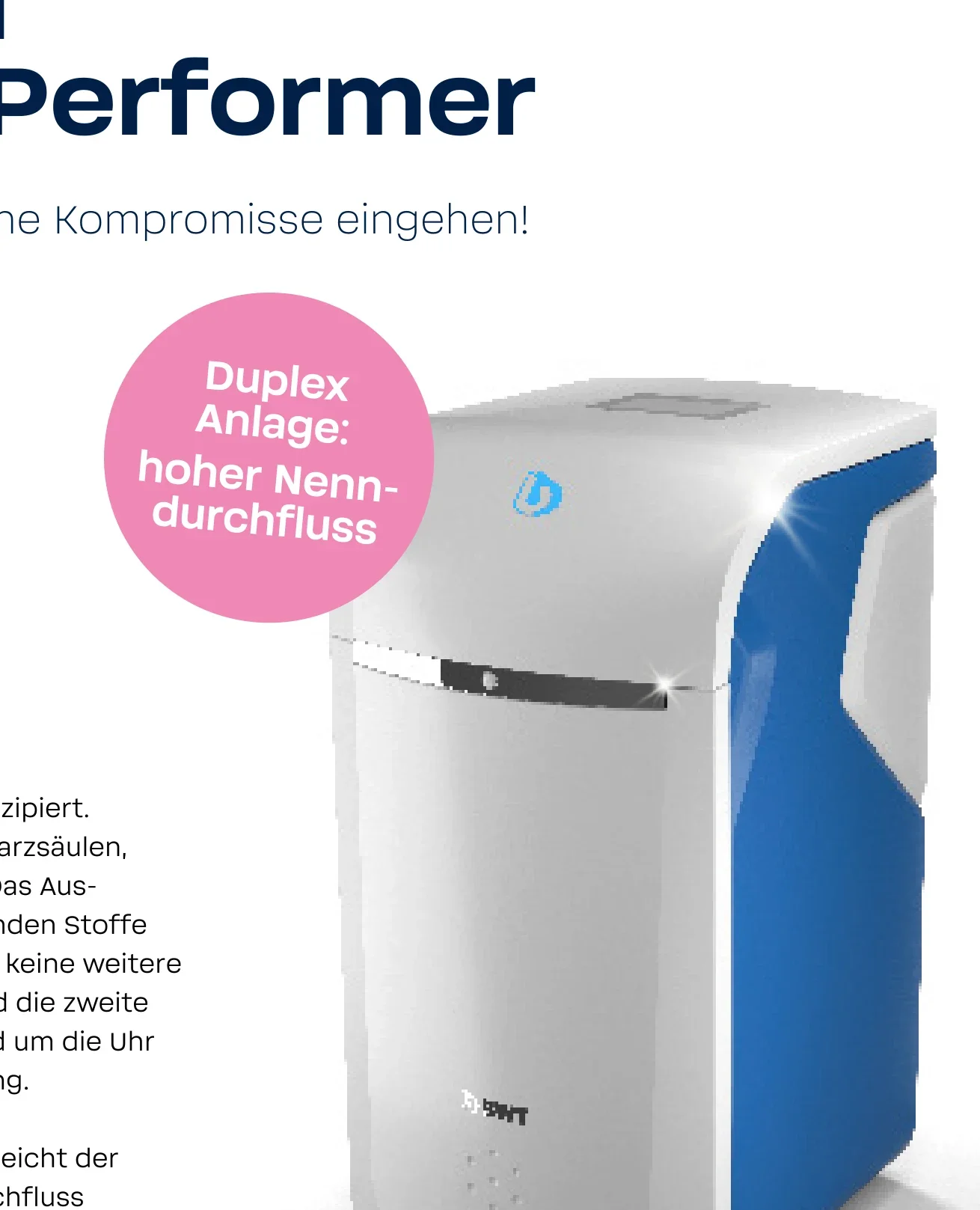 BWT Perla – Duplex-Wasserenthärter mit höchstem Nenndurchfluss