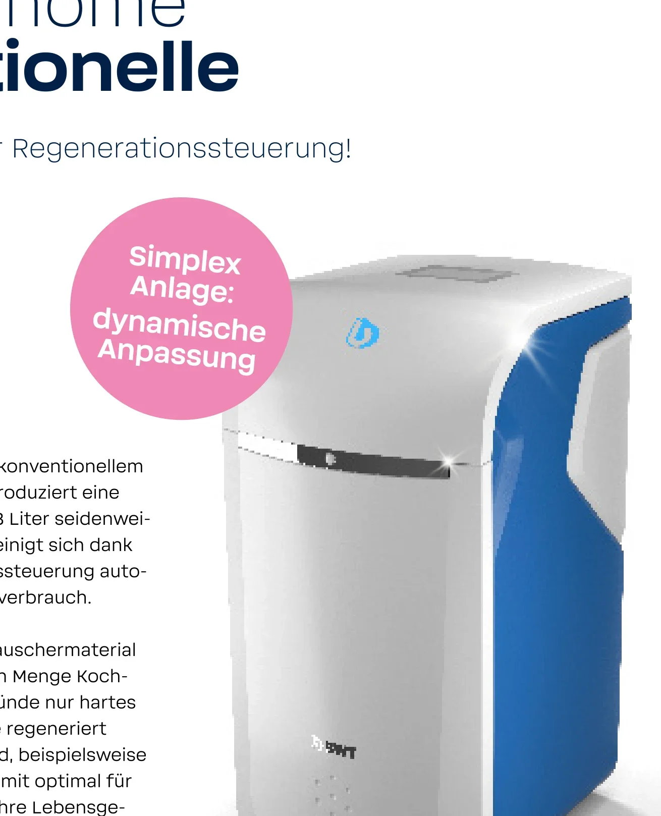 BWT Perla home – kompakter Ein-Säulen-Wasserenthärter